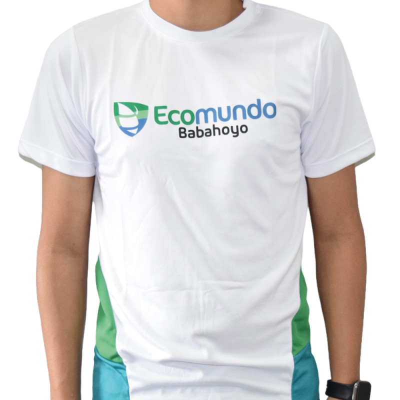 Camiseta de Deporte Ecomundo Babahoyo Matutino Blanca