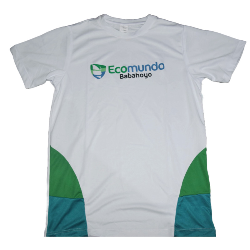 Camiseta de Deporte Ecomundo Babahoyo Matutino Blanca