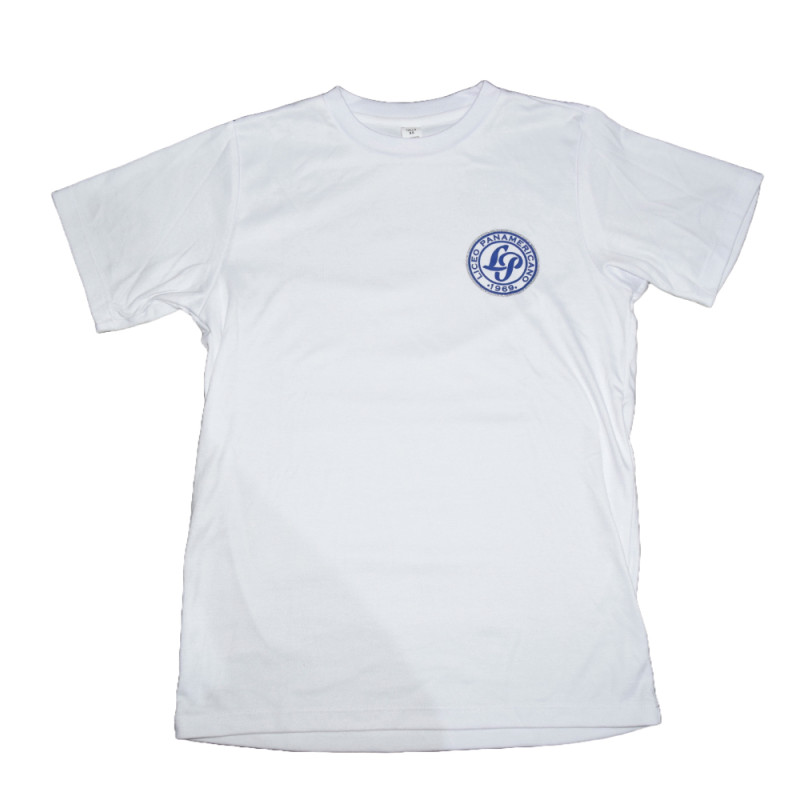 Camiseta Deporte Blanca Liceo Panamericano Centenario