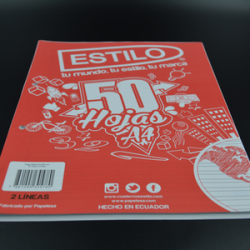 Funda hojas de 2 lIneas A4...