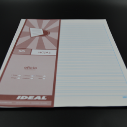 Funda hojas de 2 lIneas T/O...