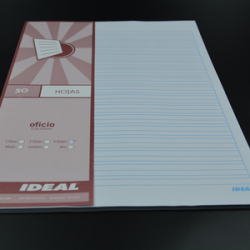 Funda hojas de 4 lIneas T/O...